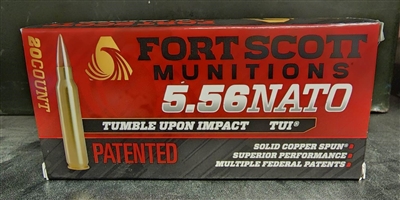 FORT SCOTT 5.56X45 62 GR. TUMBLE UPOIN IMPACT