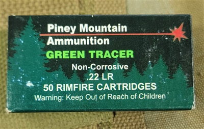 PINEY MOUNTAIN .22LR GREEN TRACER