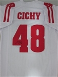 JACK CICHY SIGNED WI BADGERS CUSTOM WHITE JERSEY