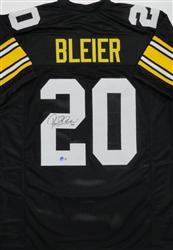 ROCKY BLEIER SIGNED CUSTOM REPLICA STEELERS JERSEY - BAS