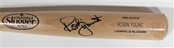 ROBIN YOUNT SIGNED LOUISVILLE SLUGGER NAME ENGRAVED BLONDE BAT - BREWERS - JSA