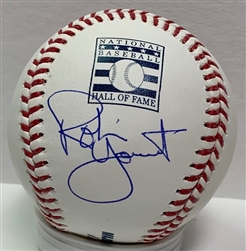 ROBIN YOUNT SIGNED OFFICIAL MLB HOF LOGO BASEBALL - BREWERS - JSA