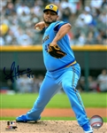 JHOULYS CHACIN SIGNED 8X10 BREWERS PHOTO #4