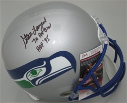 STEVE LARGENT SIGNED FULL SIZE REPLICA SEAHAWKS HELMET - JSA