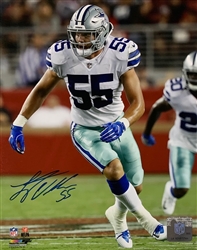 LEIGHTON VANDER ESCH SIGNED COWBOYS 8X10 PHOTO #1