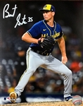 BRENT SUTER SIGNED BREWERS 8X10 PHOTO #1