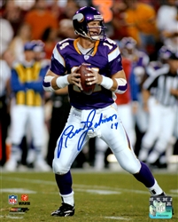 BRAD JOHNSON SIGNED 8X10 VIKINGS PHOTO #1