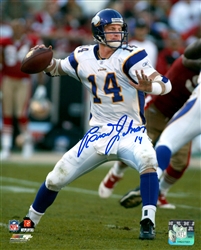 BRAD JOHNSON SIGNED 8X10 VIKINGS PHOTO #2