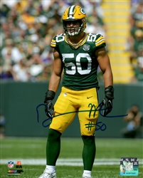 BLAKE MARTINEZ SIGNED 8X10 PACKERS PHOTO #3