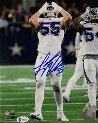 LEIGHTON VANDER ESCH SIGNED 8X10 COWBOYS PHOTO #3 - BAS