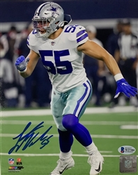 LEIGHTON VANDER ESCH SIGNED 8X10 COWBOYS PHOTO #6 - BAS