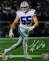 LEIGHTON VANDER ESCH SIGNED 8X10 COWBOYS PHOTO #5 - BAS