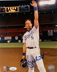 GEORGE BRETT SIGNED ROYALS 8X10 PHOTO #4 - JSA