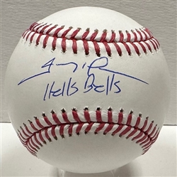 TREVOR HOFFMAN SIGNED OFFICIAL MLB BASEBALL W/ HELLS BELLS - JSA