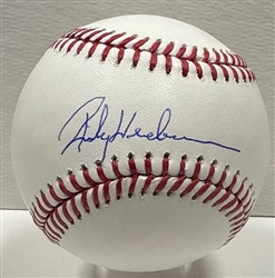 RICKEY HENDERSON SIGNED OFFICIAL MLB BASEBALL - ATHLETICS - JSA