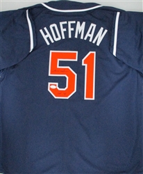 TREVOR HOFFMAN SIGNED CUSTOM REPLICA SD PADRES JERSEY W/ HOF - JSA