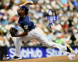 FREDDY PERALTA SIGNED 8X10 BREWERS PHOTO #3