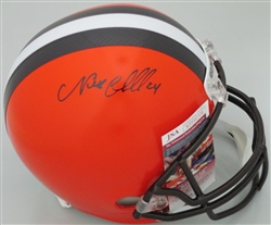 NICK CHUBB SIGNED FULL SIZE REPLICA BROWNS HELMET - JSA