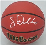 SAM DEKKER SIGNED FULL SIZE WILSON REPLICA NCAA BASKETBALL - JSA