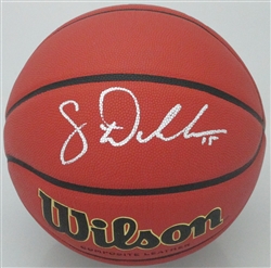 SAM DEKKER SIGNED FULL SIZE WILSON REPLICA NCAA BASKETBALL - JSA