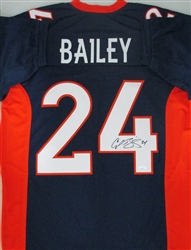 CHAMP BAILEY SIGNED CUSTOM REPLICA BRONCOS JERSEY - JSA