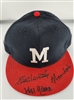 HANK AARON EDDIE MATHEWS WARREN SPAHN SIGNED BRAVES HAT CAP - JSA