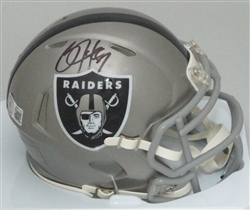 BO JACKSON SIGNED RAIDERS FLASH SPEED MINI HELMET - BAS