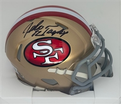 JOHN TAYLOR SIGNED SAN FRAN 49ERS SPEED MINI HELMET - BAS