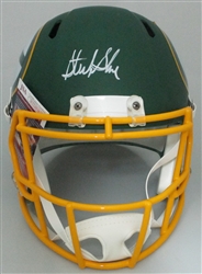 STERLING SHARPE SIGNED FULL SIZE REPLICA PACKERS AMP SPEED HELMET - JSA