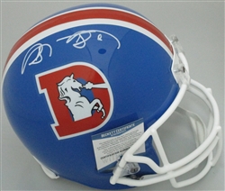 SHANNON SHARPE SIGNED FULL SIZE REPLICA BRONCOS RETRO HELMET - BCA