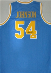 MARQUES JOHNSON SIGNED CUSTOM REPLICA UCLA BRUINS JERSEY - JSA