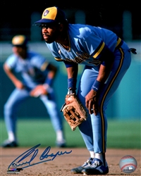 CECIL COOPER SIGNED 16X20 BREWERS PHOTO #8