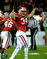 DEREK WATT SIGNED 16X20 WI BADGERS PHOTO #1