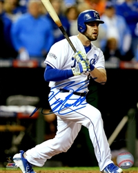 MIKE MOUSTAKAS SIGNED 8X10 KC ROYALS PHOTO #1