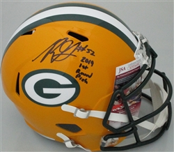 RASHAN GARY SIGNED FULL SIZE PACKERS REPLICA SPEED HELMET - JSA