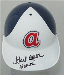 HENRY HANK AARON SIGNED FULL SIZE ATLANTA BRAVES HELMET W/ HOF- JSA