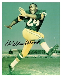 WILLIE WOOD SIGNED 8X10 PACKERS PHOTO #2