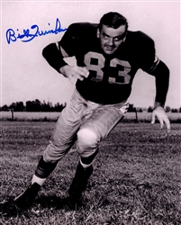 BILL QUINLAN (d) SIGNED 8X10 PACKERS PHOTO #1