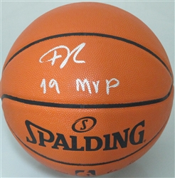 GIANNIS ANTETOKOUNMPO SIGNED REPLICA SPALDING BASKETBALL - BUCKS W/ 19 MVP - JSA