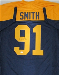 PRESTON SMITH SIGNED CUSTOM REPLICA PACKERS THROWBACK JERSEY - JSA