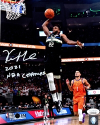 KHRIS MIDDLETON SIGNED 8X10 BUCKS PHOTO #2 W/ SCRIPT - JSA