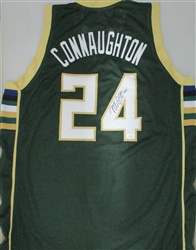 PAT CONNAUGHTON SIGNED CUSTOM REPLICA BUCKS GREEN JERSEY - JSA