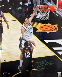 BROOK LOPEZ SIGNED BUCKS 16X20 PHOTO #5 - JSA