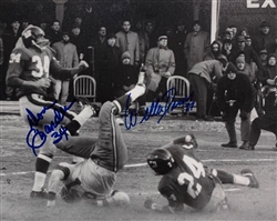 DON CHANDLER & WILLIE DAVIS DUAL SIGNED 8X10 PACKERS PHOTO #1