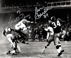 DON CHANDLER & WILLIE DAVIS DUAL SIGNED 8X10 PACKERS PHOTO #2