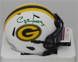 CLAY MATTHEWS SIGNED PACKERS LUNAR SPEED MINI HELMET - JSA