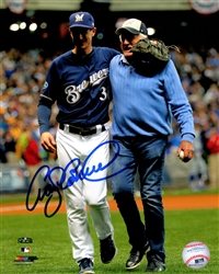 CRAIG COUNSELL SIGNED 8X10 BREWERS PHOTO #6