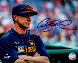 CRAIG COUNSELL SIGNED 8X10 BREWERS PHOTO #7