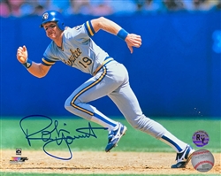 ROBIN YOUNT SIGNED 8X10 BREWERS PHOTO #18