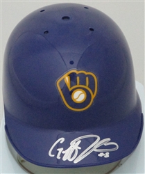 GEOFF JENKINS SIGNED BREWERS RETRO MINI HELMET